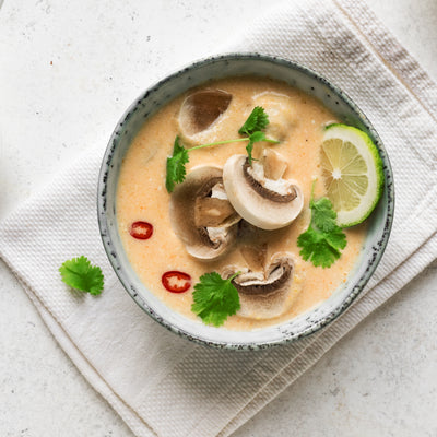 #Vegan - Σούπα με μανιτάρια και γάλα καρύδας