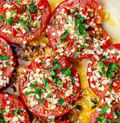 Συνταγή για ψητές ντομάτες στον φούρνο
